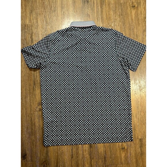 Greyson Performance All Over Print Wolf Logo Stretch Golf Polo Stretch Size L - Picture 7 of 10